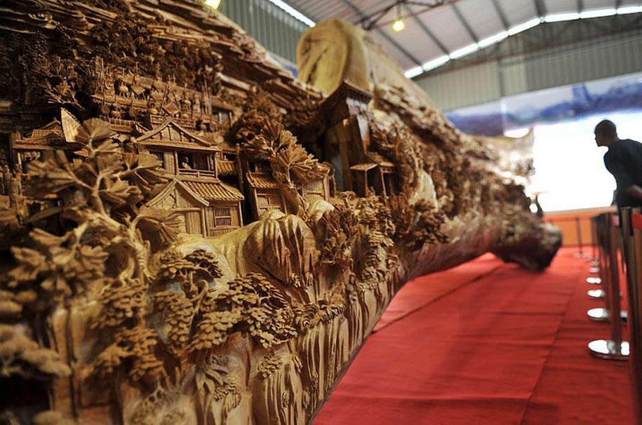 longest-wooden-sculpture-zheng-chunhui-3